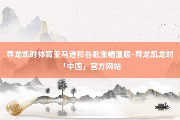 尊龙凯时体育亚马逊和谷歌涨幅温暖-尊龙凯龙时「中国」官方网站